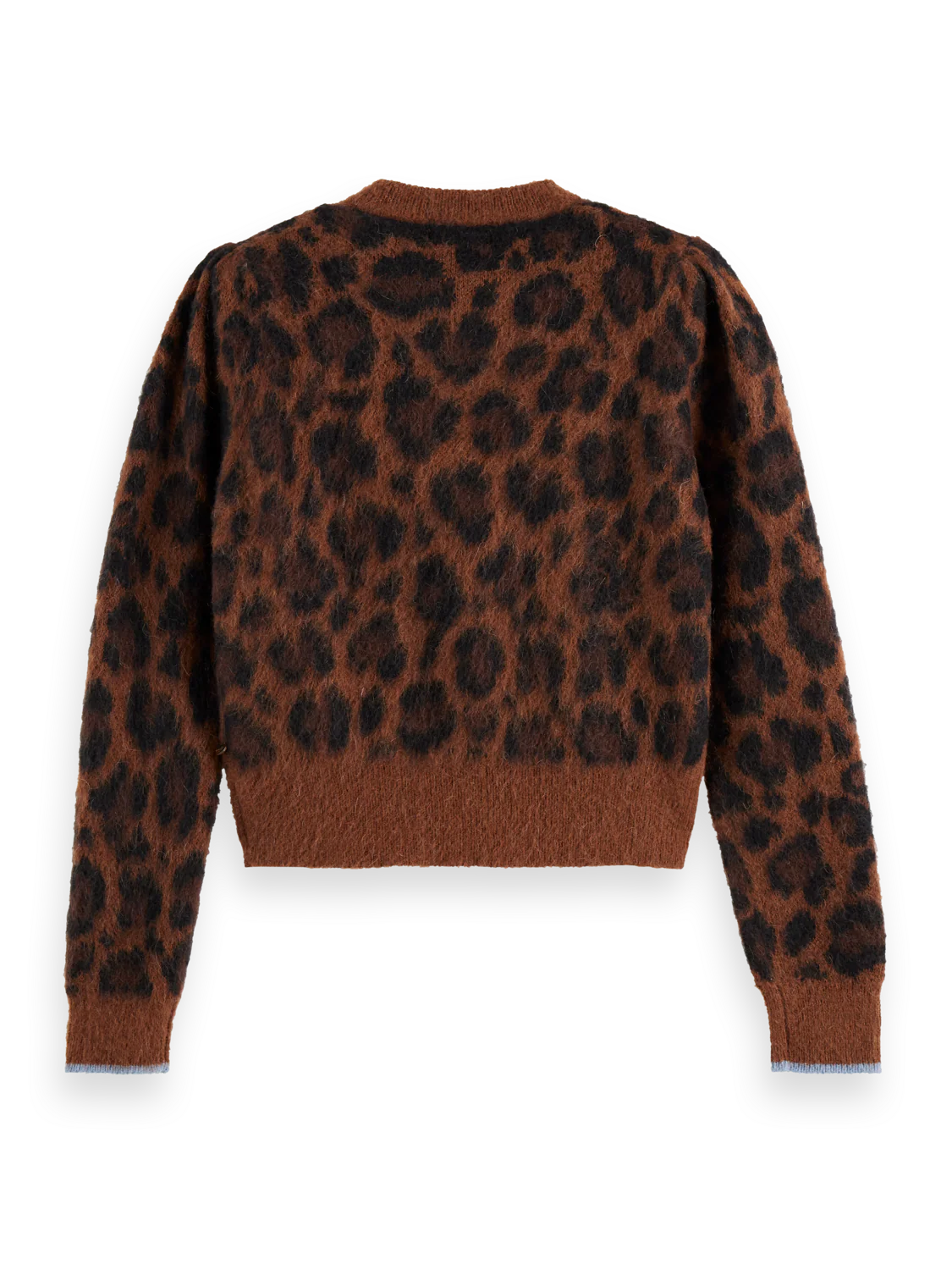 Scotch & Soda - Fuzzy Jacquard Cardigan in Peace Leopard