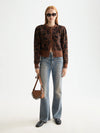 Scotch & Soda - Fuzzy Jacquard Cardigan in Peace Leopard