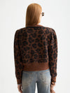Scotch & Soda - Fuzzy Jacquard Cardigan in Peace Leopard