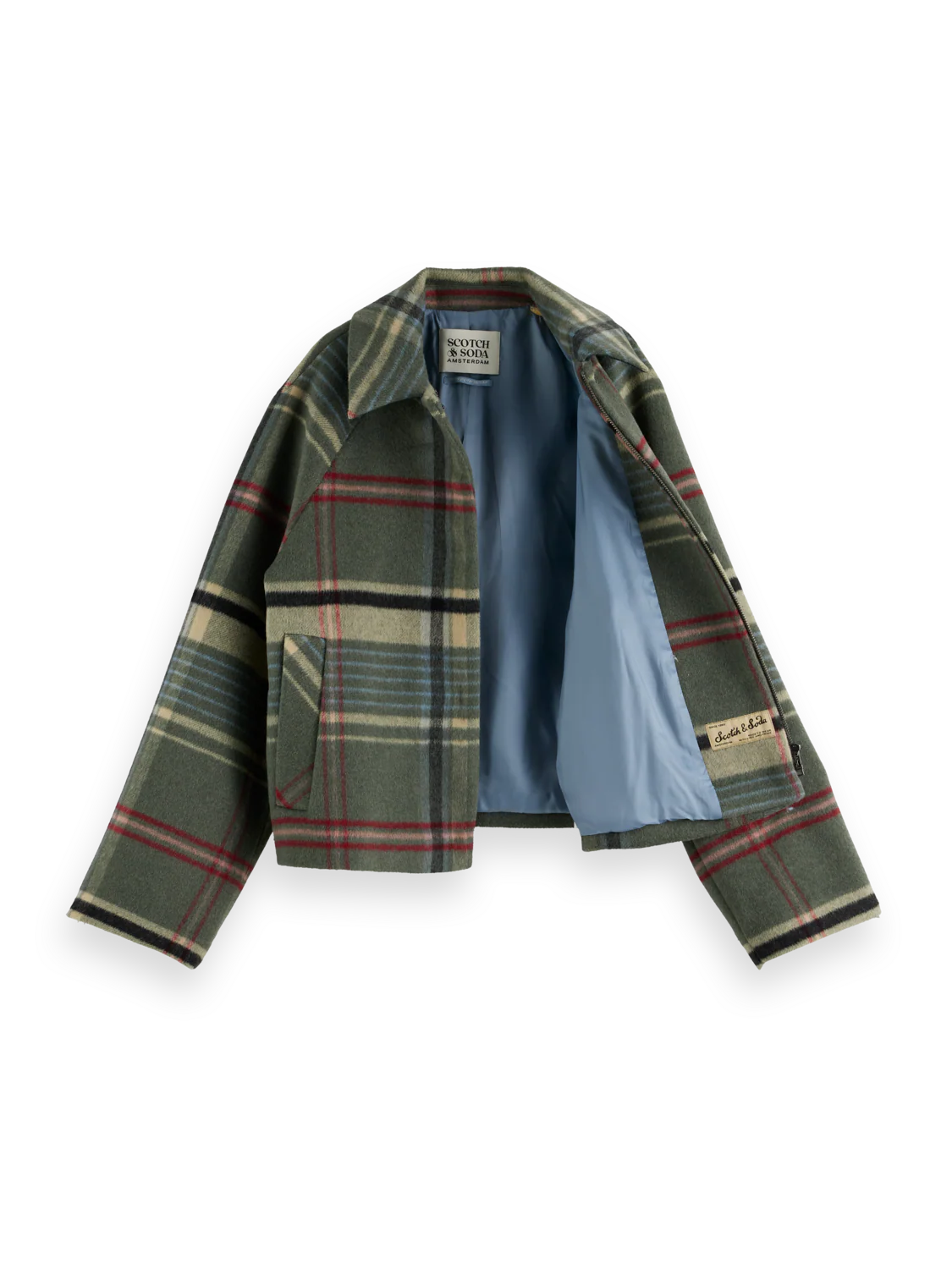 Scotch & Soda - Boxy Shirt Jacket in Thyme Check