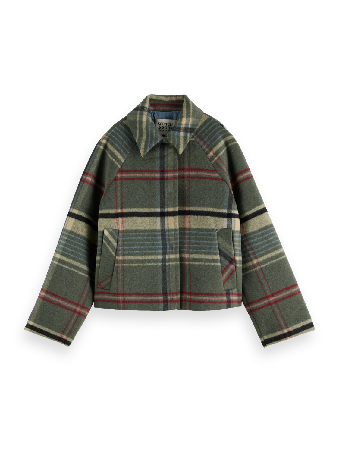 Scotch & Soda - Boxy Shirt Jacket in Thyme Check