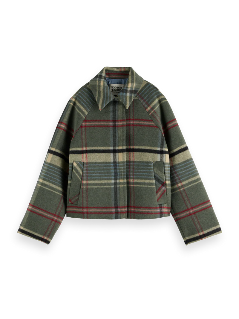 Scotch & Soda - Boxy Shirt Jacket in Thyme Check