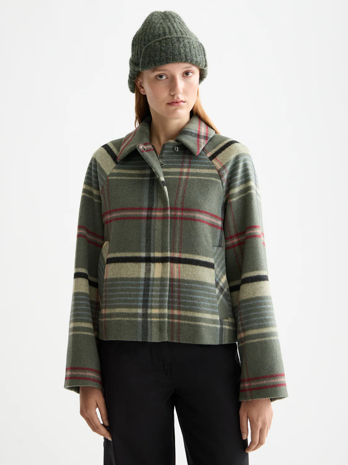 Scotch & Soda - Boxy Shirt Jacket in Thyme Check