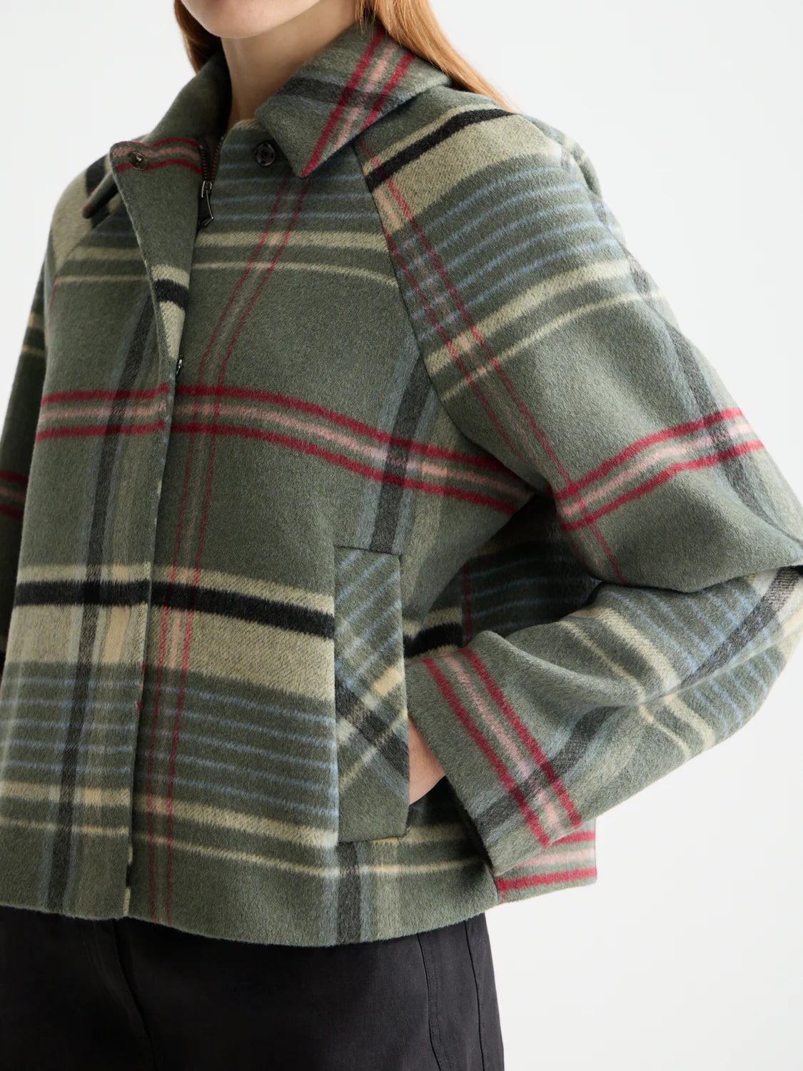 Scotch & Soda - Boxy Shirt Jacket in Thyme Check