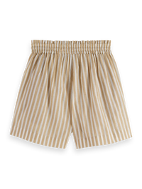 Scotch & Soda - High Rise Shorts in Desert Sand Stripe with Lurex