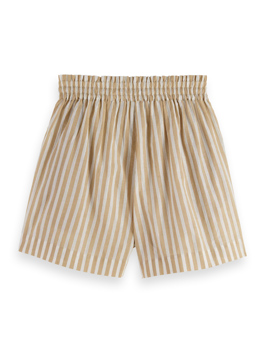 Scotch & Soda - High Rise Shorts in Desert Sand Stripe with Lurex