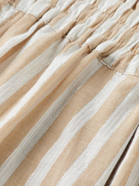 Scotch & Soda - High Rise Shorts in Desert Sand Stripe with Lurex