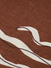 Scotch & Soda - Linen Blend Wrap Skirt in Inky Sun Brown