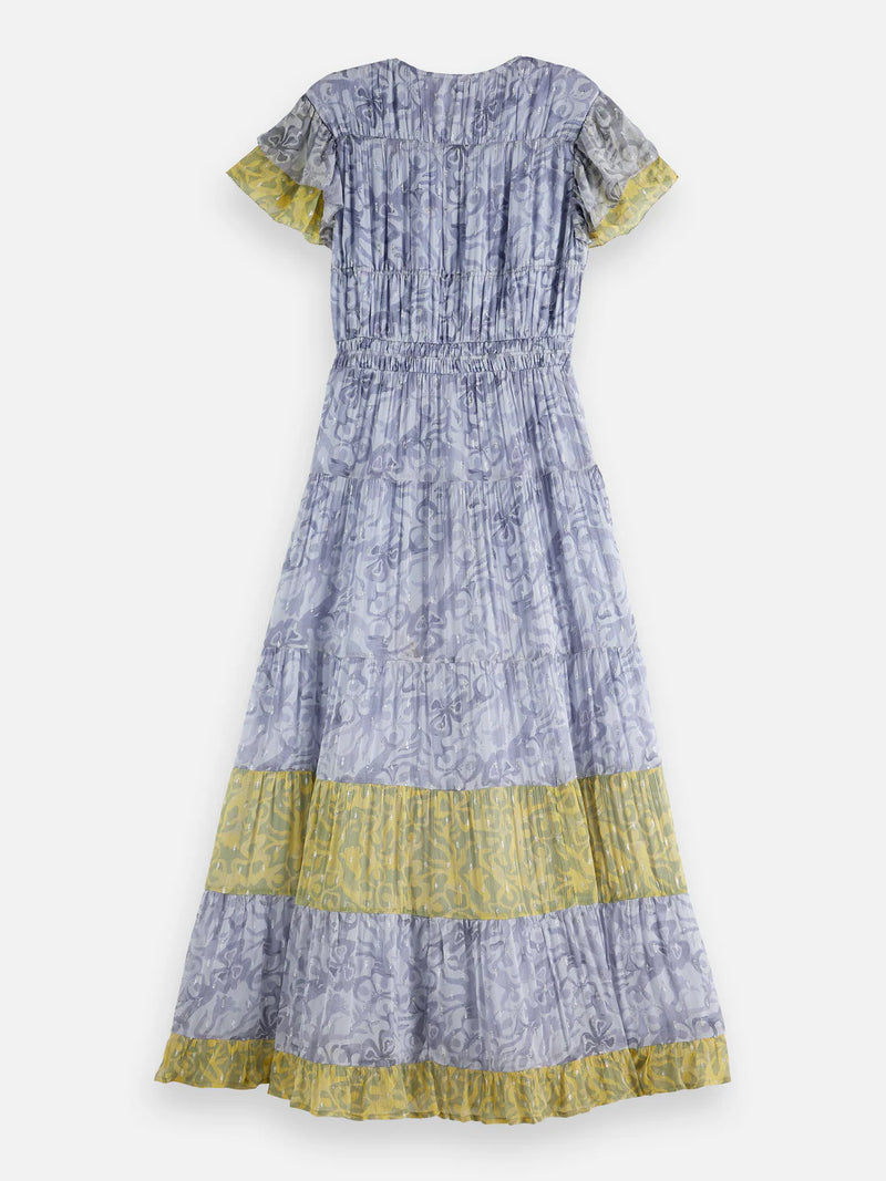 Scotch & Soda - Gathered Maxi Dress in Dancer Lavender