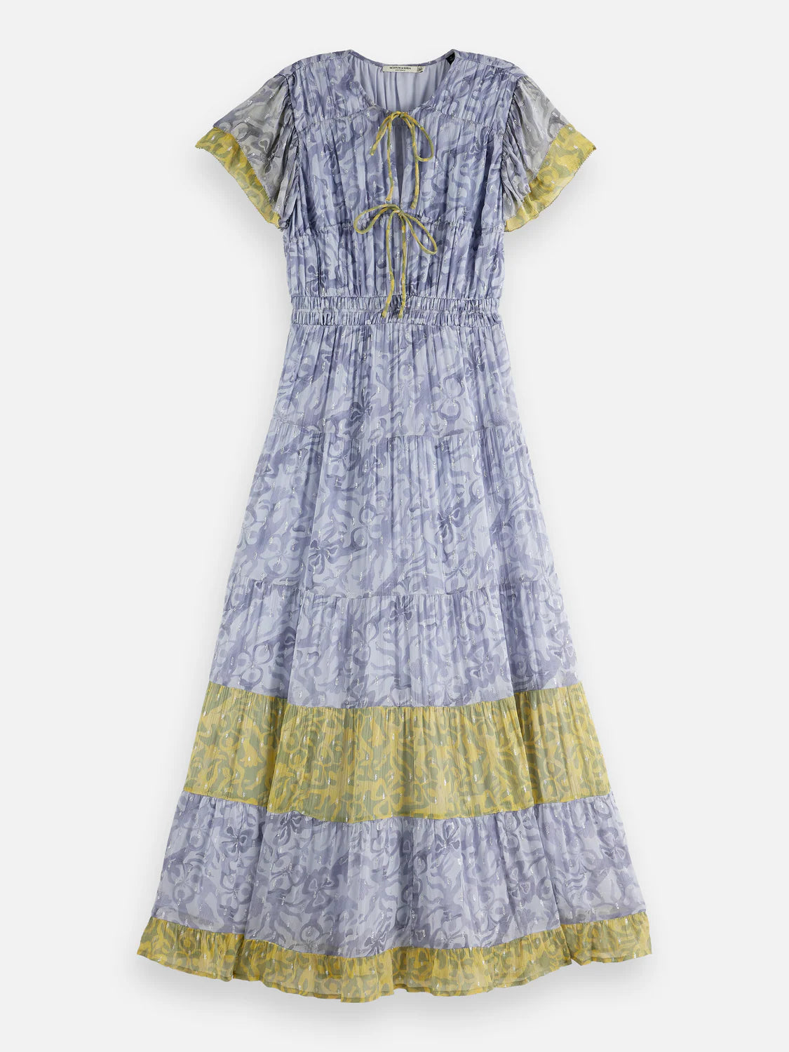 Scotch & Soda - Gathered Maxi Dress in Dancer Lavender