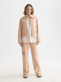 Scotch & Soda - The Ripple High Rise Straight Jeans in Rose Dust