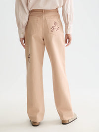 Scotch & Soda - The Ripple High Rise Straight Jeans in Rose Dust