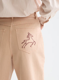 Scotch & Soda - The Ripple High Rise Straight Jeans in Rose Dust