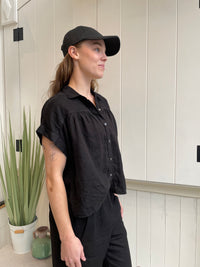 Velvet - Aria - Woven Linen Button Up Top