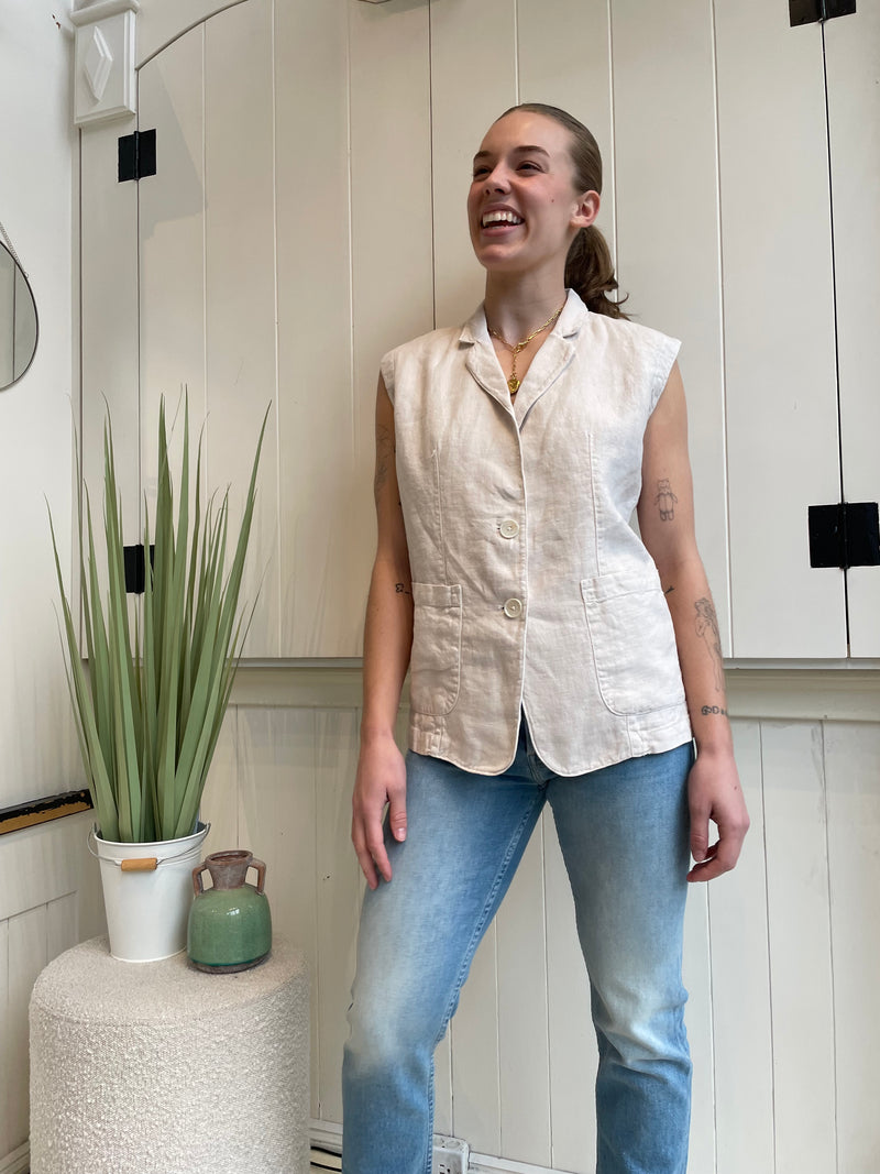 Velvet - Bethan - Heavy Linen Vest