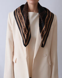 lescarf - Zodiac Gemini Scarf in Black & Mocha Mousse