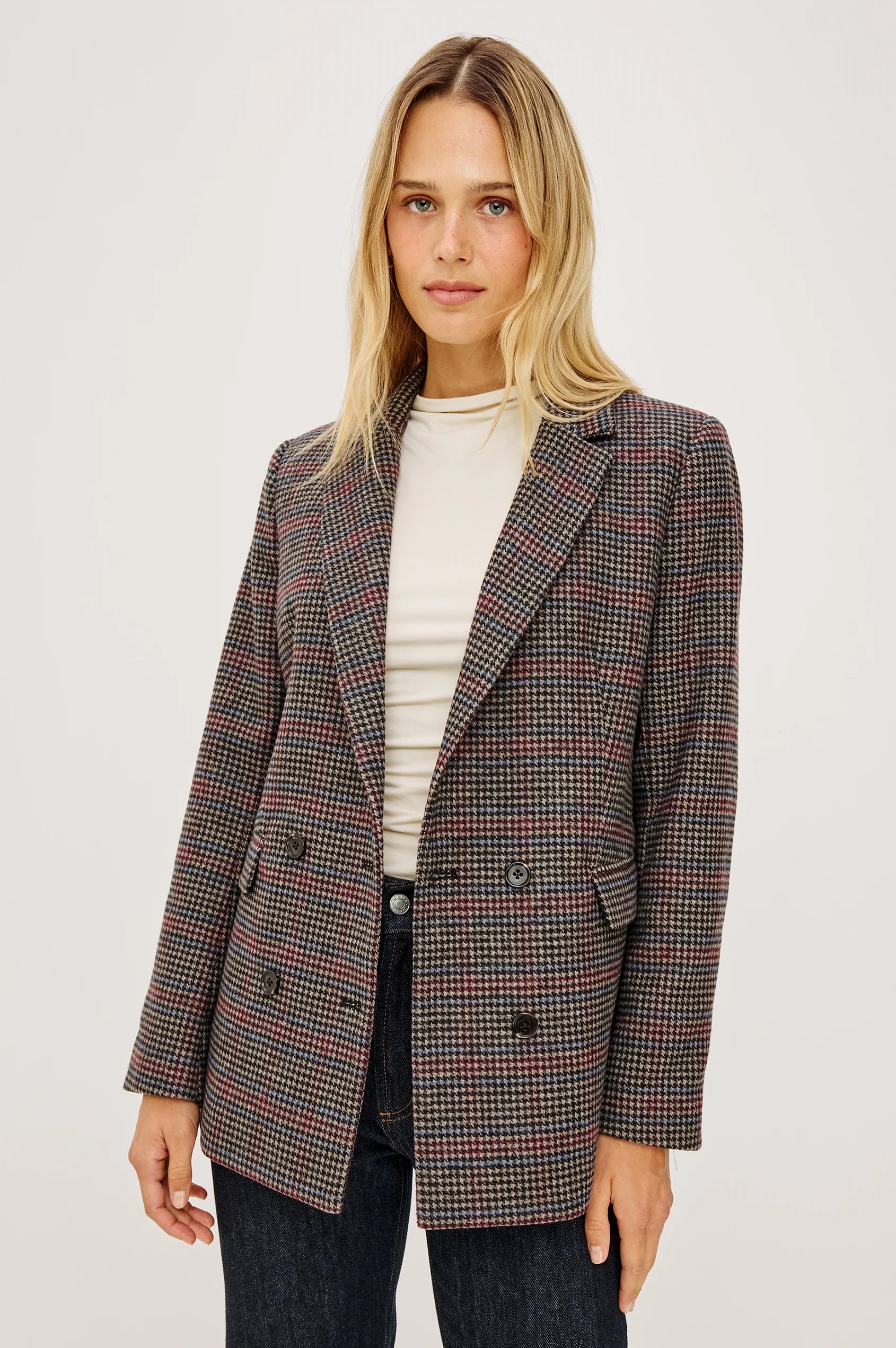 Rails - Jac Blazer in Oxford Plum