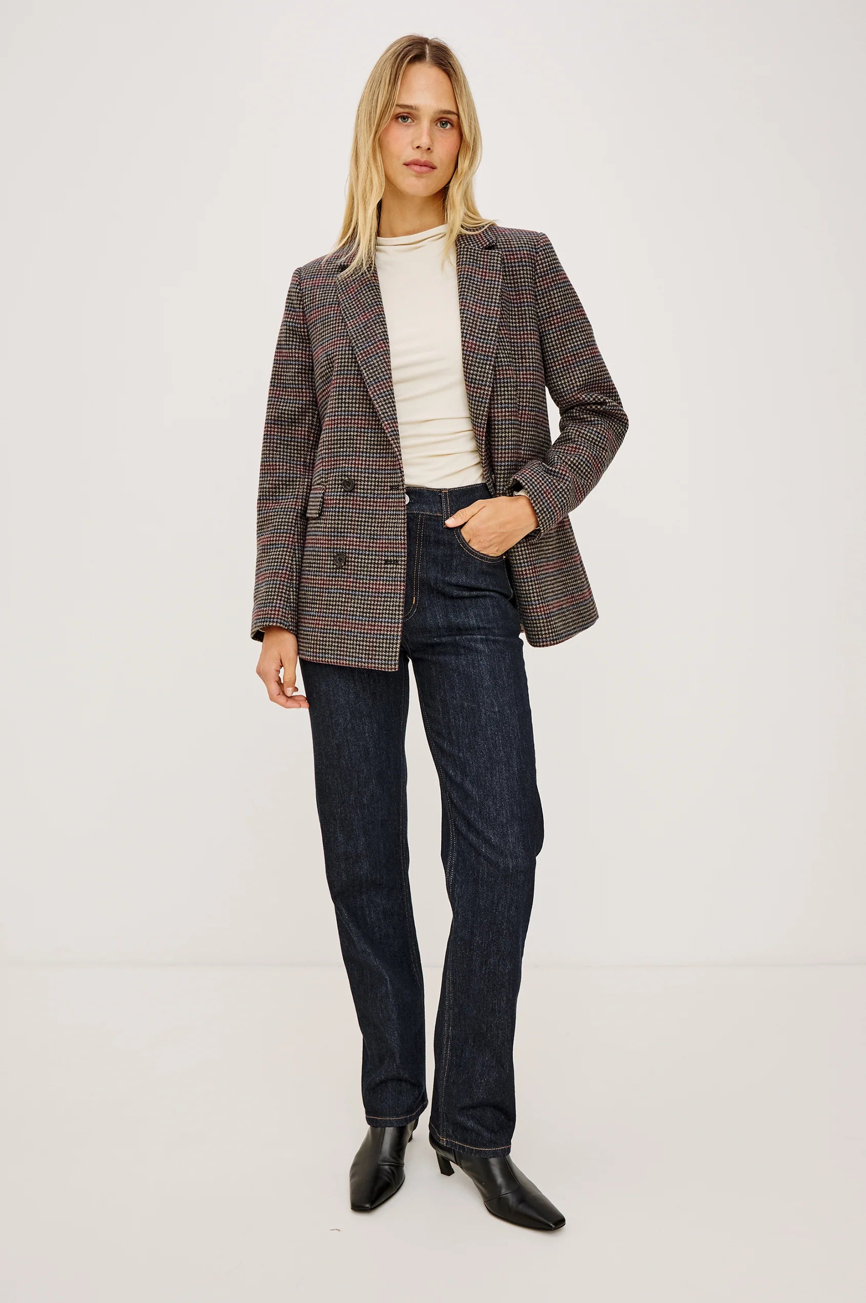 Rails - Jac Blazer in Oxford Plum