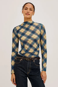 Rails - Joelle Top - Navy Sage Plaid