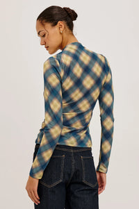 Rails - Joelle Top - Navy Sage Plaid
