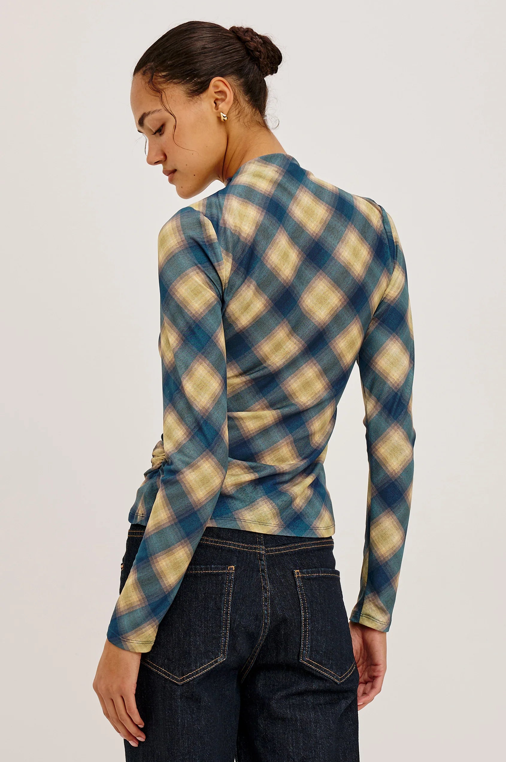 Rails - Joelle Top - Navy Sage Plaid