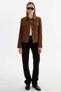 LAMARQUE - Jolene - Suede Jacket in Brown