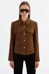 LAMARQUE - Jolene - Suede Jacket in Brown
