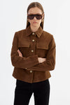 LAMARQUE - Jolene - Suede Jacket in Brown