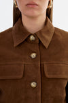 LAMARQUE - Jolene - Suede Jacket in Brown