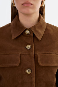 LAMARQUE - Jolene - Suede Jacket in Brown