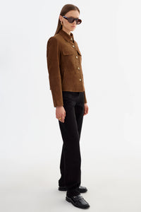 LAMARQUE - Jolene - Suede Jacket in Brown