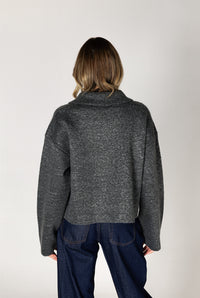 Lyla & Luxe - Jonah - Luxe Short Collar Coat in Castlerock