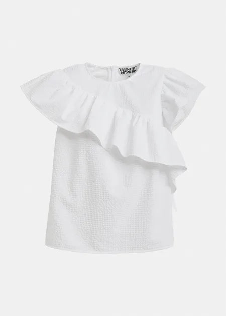 Essentiel Antwerp - JooJoo Asymmetrical Top in White