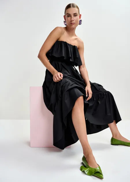 Essentiel Antwerp - Joyce - Strapless Cotton Maxi Dress