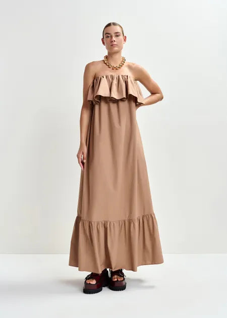 Essentiel Antwerp - Joyce - Strapless Cotton Maxi Dress