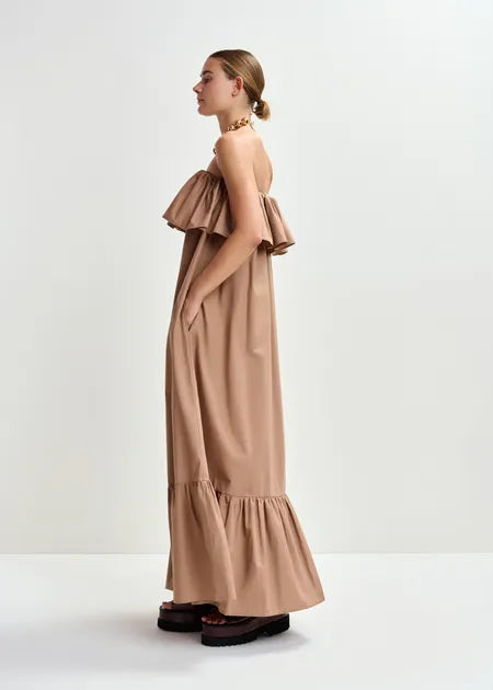 Essentiel Antwerp - Joyce - Strapless Cotton Maxi Dress
