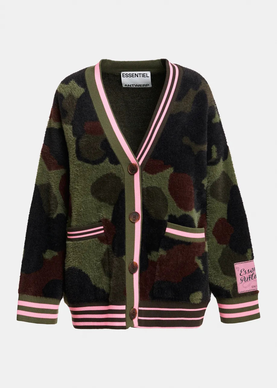 Essentiel Antwerp - Kamoo Knit Cardigan in Dusty Green