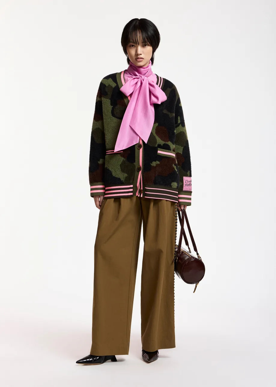 Essentiel Antwerp - Kamoo Knit Cardigan in Dusty Green