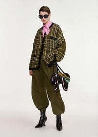 Essentiel Antwerp - Kannel Pocket Knit Jacket in Dusty Green