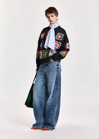 Essentiel Antwerp - Karnaval Embroidered Sweatshirt in Charcoal Chic