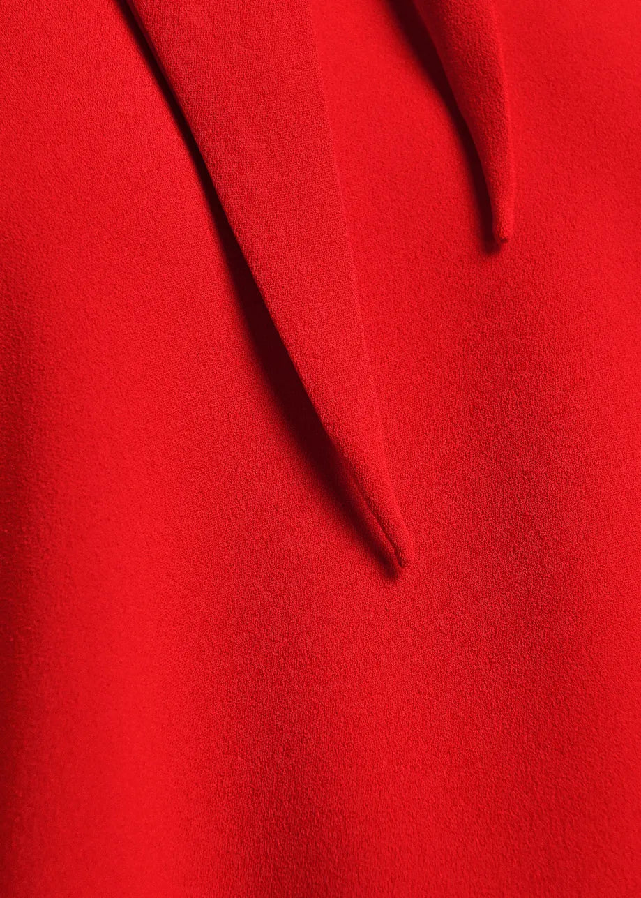 Essentiel Antwerp - Kassie Scarf-like Collar Top in Firestarter