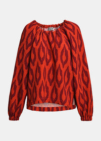 Essentiel Antwerp - Kolorful Oversized Top in Firestarter