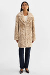LAMARQUE - Linnea Leo Far Fur Coat in Beige Leopard
