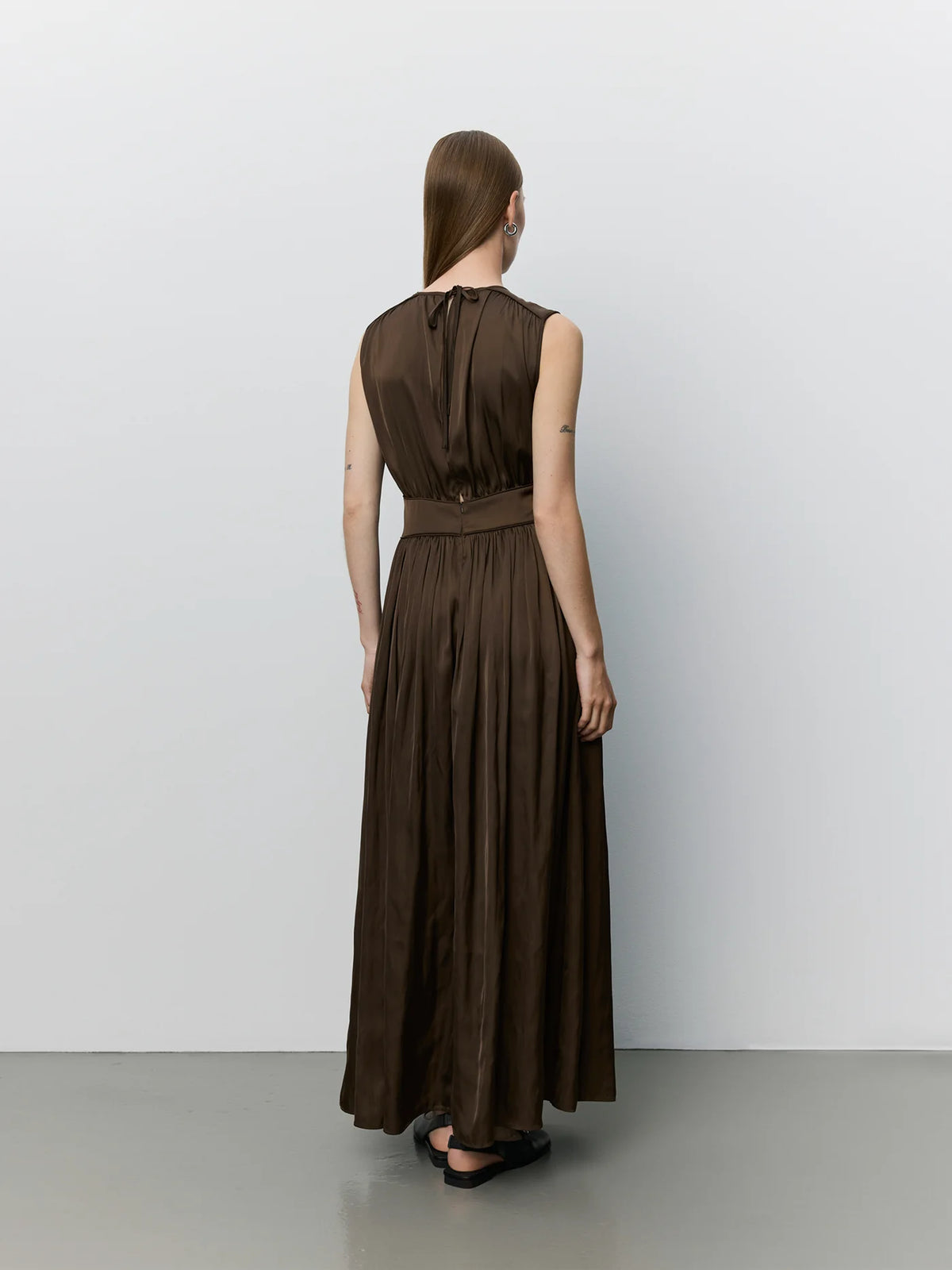 Sofie Schnoor - LINSW Maxi Dress in Intense Brown