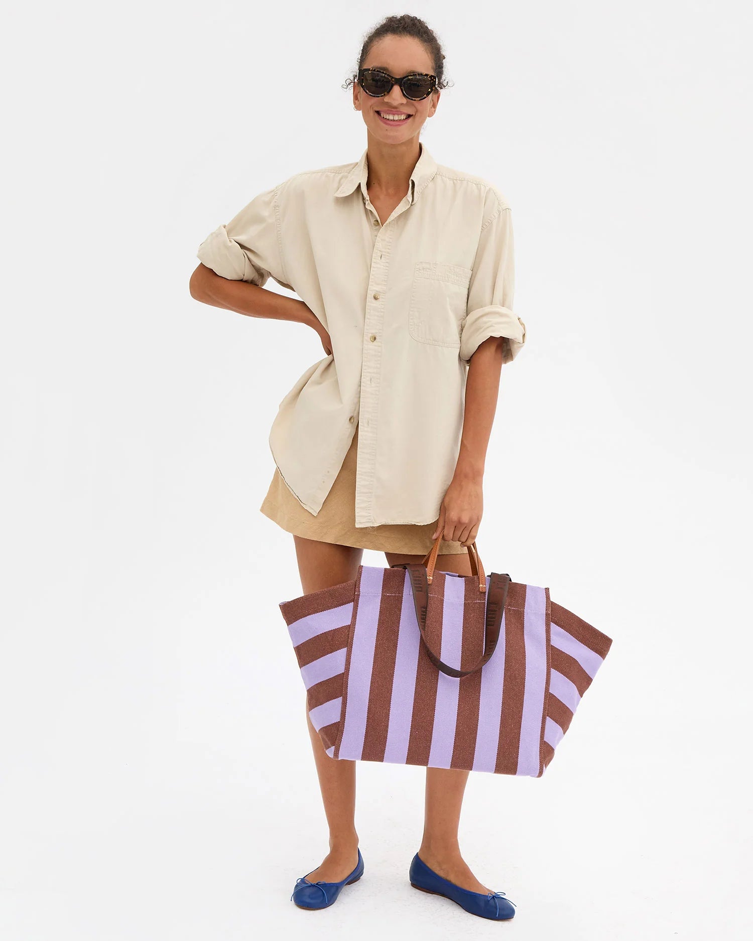 Clare V. - La Côte Tote in Jacaranda/Hazelnut