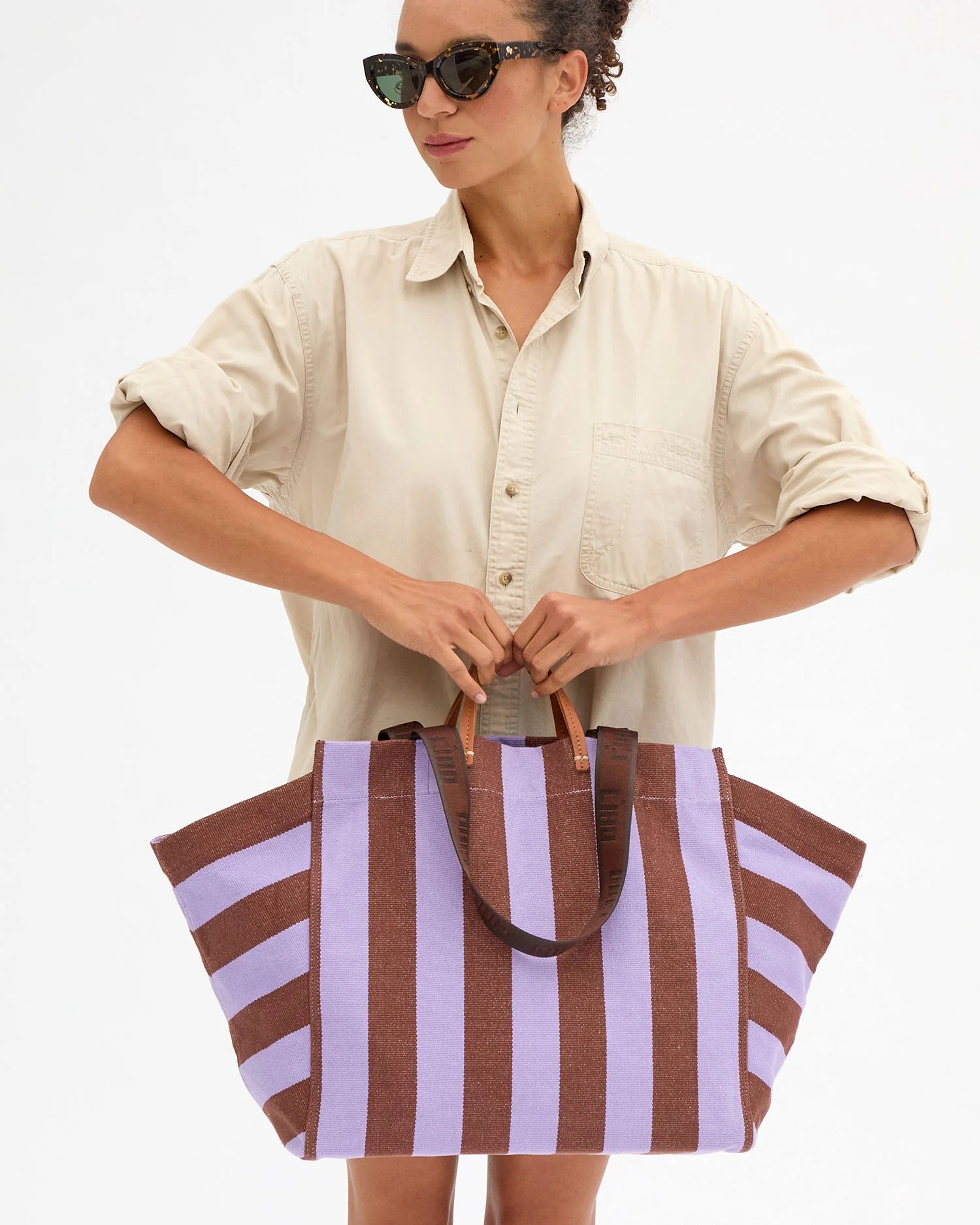 Clare V. - La Côte Tote in Jacaranda/Hazelnut