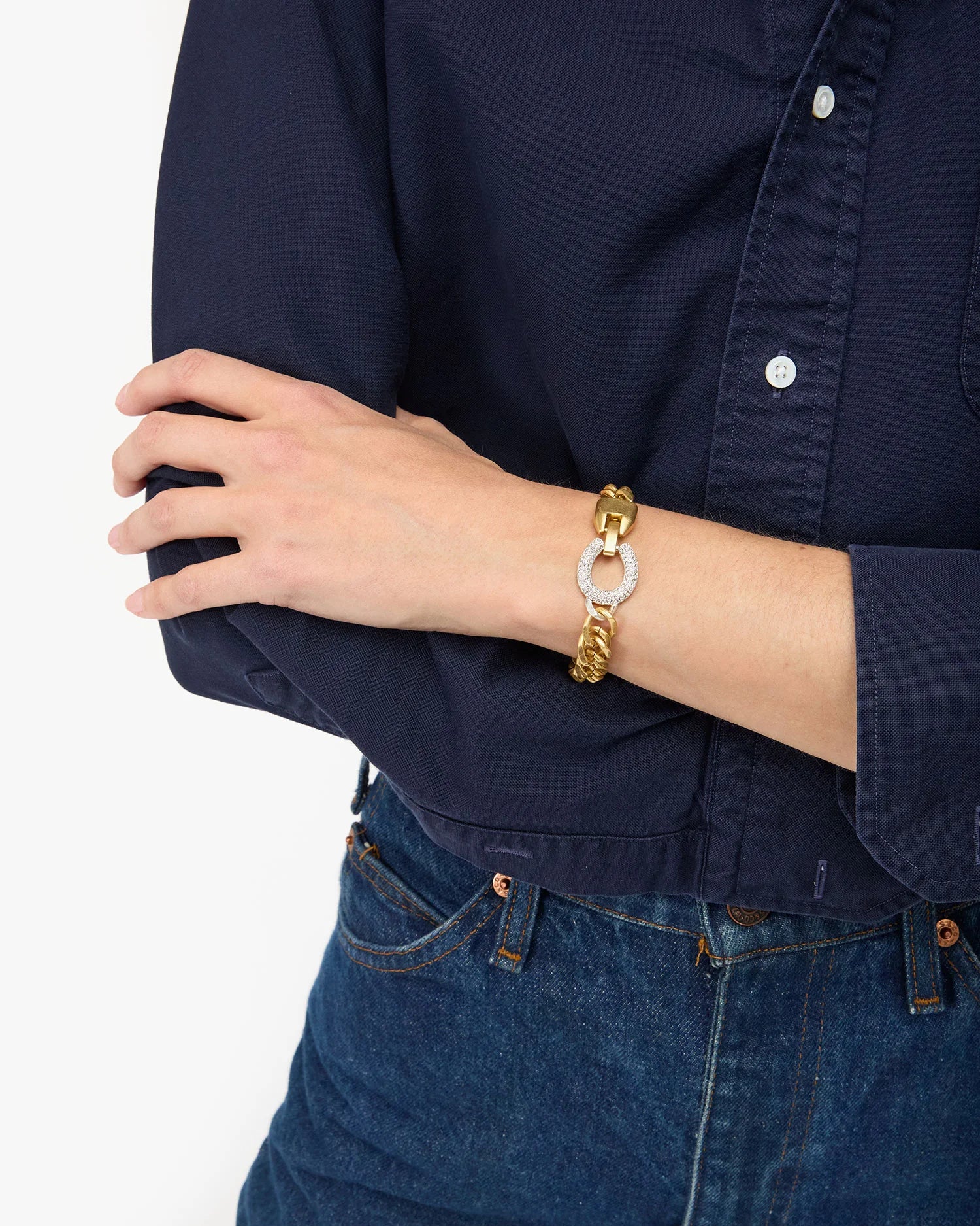 Clare V. - Le Cheval Bracelet in Vintage Gold