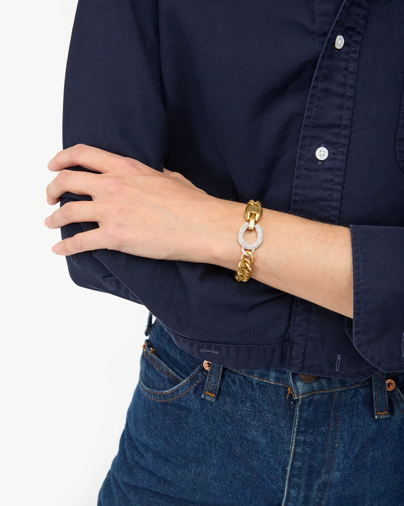 Clare V. - Le Cheval Bracelet in Vintage Gold