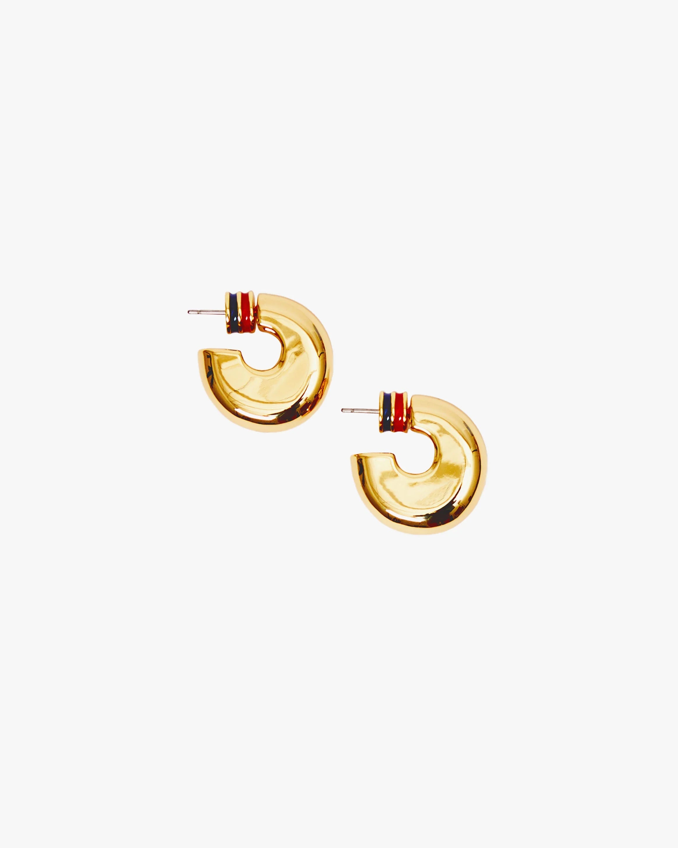 Clare V. - Le Hoop Earrings in Gold