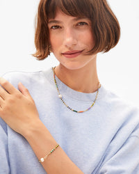 Clare V. - Le Stripe Pearl Necklace